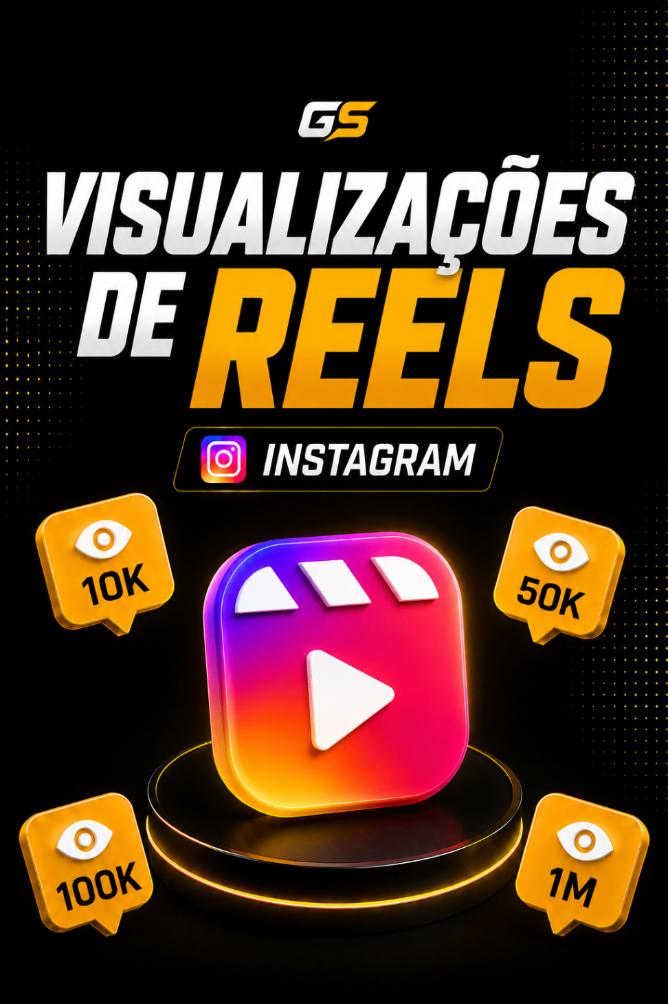 Visualizações de reels